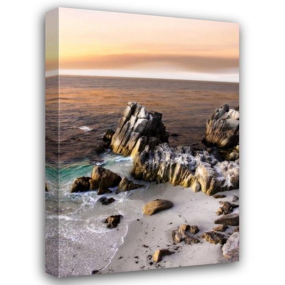 Alan Hausenflock 31x44 Gallery Wrapped Canvas Wall Art Titled - Lovers Point Sunset V
