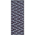 thumbnail image 3 of SAFAVIEH Dhurries Tristen Geometric Area Rug, Purple/Blue, 7' x 7' Square, 3 of 10