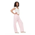 thumbnail image 3 of Forever 21 Women's Light Pink Athleisure Low-Rise Jogger, Wide-Leg, S, 3 of 6