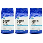 3 Pack Quality Choice Epsom Salt Soaking Solution/Saline Laxative 16 Oz Each