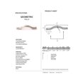 thumbnail image 2 of Alno A1510-3-BARC Geometric 3" Cabinet Pull Barcelona, 2 of 2