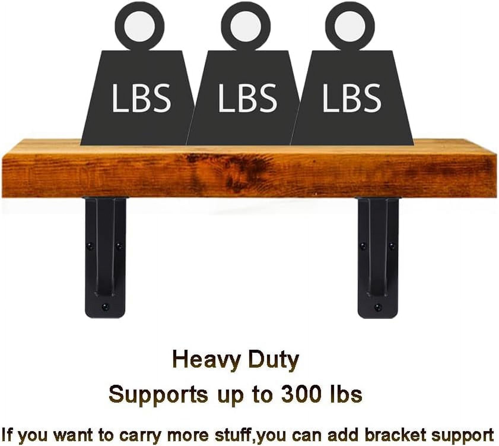 VANROUG 2Pcs Countertop Support Brackets 6"x 8" Heavy Duty Shelf Brackets,Corbels for Countertops Triangle Support Mantel Brackets Solid DIY Floating Shelf Supports 90 Degree