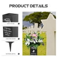 thumbnail image 2 of Cemetery Vase Inserting Grave Flower Holder Metal Cemetery Vase With Spike, 2 of 8