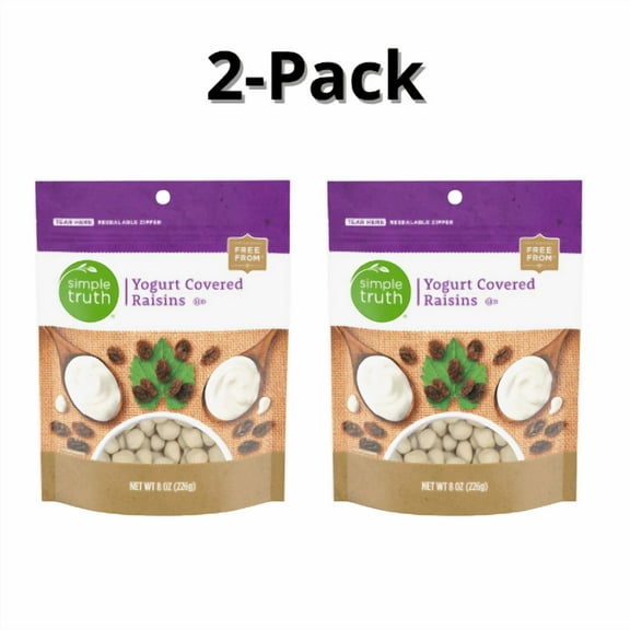 Simple Truth Yogurt Covered Raisins 2-Pack 8 oz