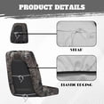 thumbnail image 6 of KUIFORTI Deer Head UTV Seat Covers Polyester Seats Cover with Headrest Covers Outdoor Seat Cover Set Elastic Fabrics Compatible with Yamaha Rhino 700 660 450 2004-2021, 6 of 7