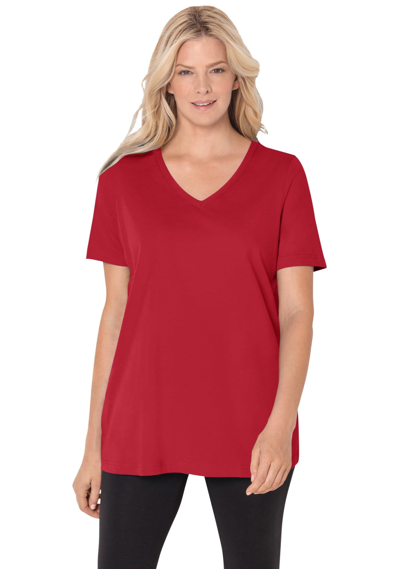 red womens tshirt