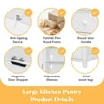 thumbnail image 5 of Harper & Bright Designs Freestanding Kitchen Pantry Organizers with Storage Set, Tall Kitchen Hutch Cabinet with Door and Drawers & Shelves, White, 5 of 16