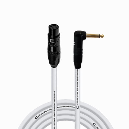 Coluber Cable Unbalanced XLR Cable Female to Right Angle 1/4" TS Connector