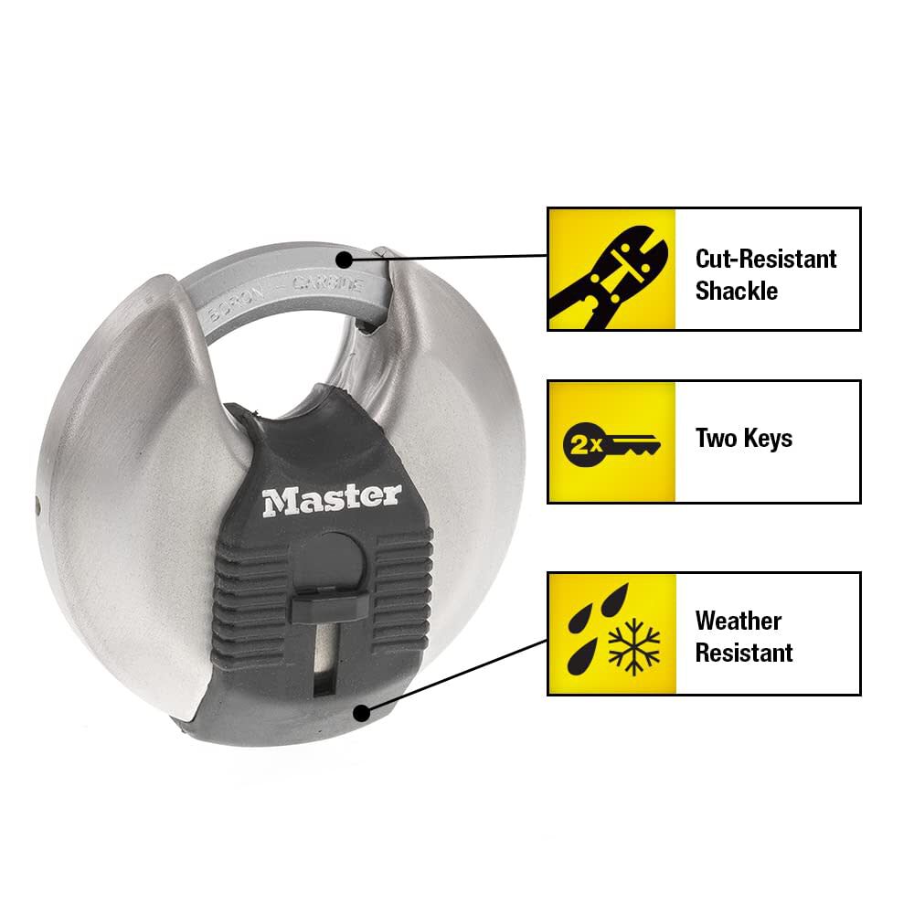 Master Lock Magnum Stainless Steel Discus Padlock 70mm photo 3