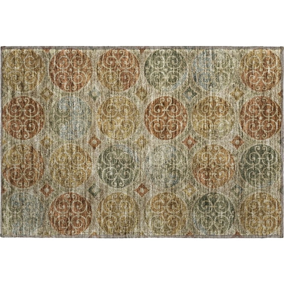 Dalyn Rugs Premium Machine Washable Mayfield AMF738 Taupe 1'8" x 2'6" Rug