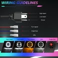thumbnail image 4 of Tignapoo 7-Inch Multi-Color Skull LED Headlight with H4 Connector - High/Low Beam, Turn Signal, DRL, and Angel Eye Design for Motorcycles and Jeeps, 4 of 6