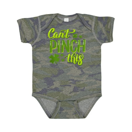 

Inktastic St. Patrick s Day Can t Pinch This Hand Lettering Gift Baby Boy or Baby Girl Bodysuit