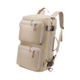 thumbnail image 5 of Segolike Portable Travel Backpack Knapsack with Shoes Compartment for Outdoor Activities Beige, 5 of 8