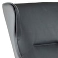 thumbnail image 2 of Benjara Arlo 33 Inch Accent Chair, Contoured Wingback, Gray Vegan Leather, 2 of 2