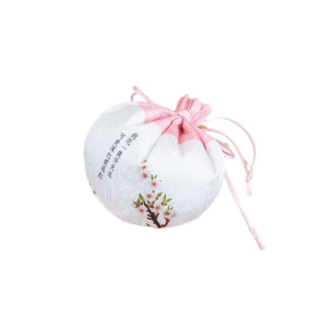 Sonducket Bolsa de bolsita con patrón de impresión, bolsas colgantes de estilo chino tradicional con cordón, bolsa Vintage, regalos, bolsillo Ropa, zapatos y accesorios Miscelánea Rosa