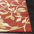 thumbnail image 4 of BoutiqueRugs Vancleave Contemporary Floral Area Rug - Modern Patterned Leaf Carpet for Living Room, Bedroom - Rust, Sage, Cream - 5'3" x 7'7" (5x7), 4 of 13