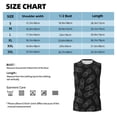 thumbnail image 6 of Haiem Men's White Pineapples Print Tank Tops Summer Sleeveless Cut Off Workout T-Shirts Fitness Vest Athletic Undershirts-Small, 6 of 8