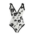 thumbnail image 2 of Gibobby Trajes de Baño para Mujer Traje de baño para mujer con bikini Maxi Wrap Dress Traje de baño de 2 piezas con estampado floral Conjunto de traje de(Negro,CH), 2 of 4