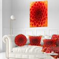 thumbnail image 4 of DESIGN ART Designart 'Close Up Orange Flower Petals' Floral Throw Pillow, 4 of 5