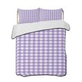thumbnail image 2 of Purple Twin XL Size Down Alternative Comforter, Lightweight Comforter Quilt Bedding Set with Pillow Shams Country French Rustic Buffalo Plaid Modern Art All Seasons Bed Comforter Duvet Insert 68"x98", 2 of 7