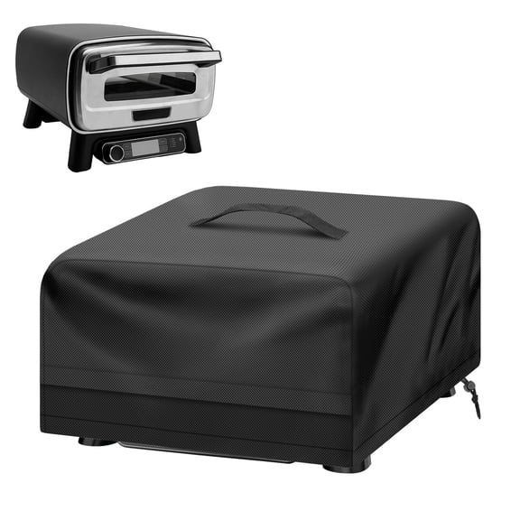 TSV Grill Cover Fit for Ninja Artisan Outdoor Pizza Oven MO200 MO201 Series, Waterproof Dust Protective Cover Compatible with Portable Table Top Pellet Grill, 17''L x 22''W x 12"H