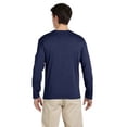 thumbnail image 2 of The Gildan Adult Softstyle 45 oz Long Sleeve T-Shirt - NAVY - M, 2 of 2