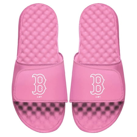 Women s ISlide Pink Boston Red Sox Primary Logo Slide Sandals