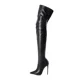 thumbnail image 1 of Botas de tacón alto de 11cm para mujer, botas por encima de la rodilla, 34-43 talla grande, cremallera trasera, moda, personalidad, 1 of 5