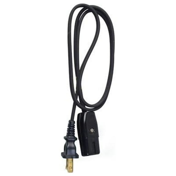 Master Electrician 09303ME Miniature Plug Appliance Cord, 18/2 HPN, Black, 3-Ft. - Quantity 12