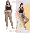 thumbnail image 2 of Women's Lightweight Hiking Cargo Pants Quick Dry Outdoor Joggers with Elastic Waist Button & Pockets XS, 2 of 6
