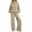Khaki, variant on SUNBS 2 Piece Outfits Women Sweatsuits Drawstring Sweatshirt Lounge Sets 2025 Fall Wide Leg Sweatpants Tracksuit with Pockets