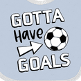thumbnail image 4 of Inktastic Gotta Have Goals- Soccer Boys or Girls Baby Bib, 4 of 4
