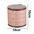 thumbnail image 2 of Ficarrico Gerente de joyería, caja de almacenamiento de joyería para mujer, marco de pendientes, caja de bandeja de joyería de viaje giratoria de 5 capas, 2 of 5
