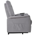 thumbnail image 4 of Resenkos Electric Power Lift Chairs Recliner with Heat and Massage, Power Lift Chair for Elderly with Adjustable Massage Function, Light Gray, 4 of 11