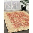 thumbnail image 3 of Ahgly Company Machine Washable Indoor Rectangle Abstract Bright Orange Area Rugs, 7' x 9', 3 of 7