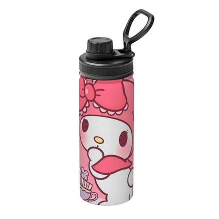 

My Melody 20oz Tumbler With Lid Stainless Steel Vacuum Insulated Double Wall Travel Tumbler Durable Insulated Coffee Mug Thermal Cup With Splash Proof Sliding Lid