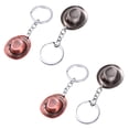 thumbnail image 2 of 4pcs Hat Key Chain Retro Men's Car Keys Pendant Bag Accessories (Assorted Color), 2 of 9