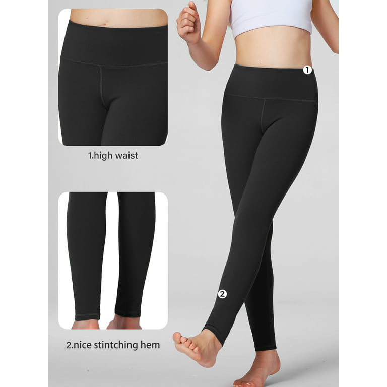 Stelle Girls Athletic Leggings with Hidden Pockets,Full Legnth