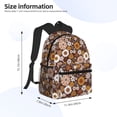 thumbnail image 4 of Vsdgher Sunflowers Print Unisex Large Capacity Bookbag Schoolbag Casual Daypack for High School/College/Teens/Travel/Work, 4 of 8