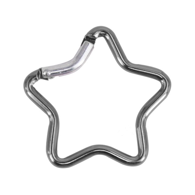 Mosquetón de aleación de aluminio con hebilla de escalada en forma de estrella para acampar, senderismo, viajes