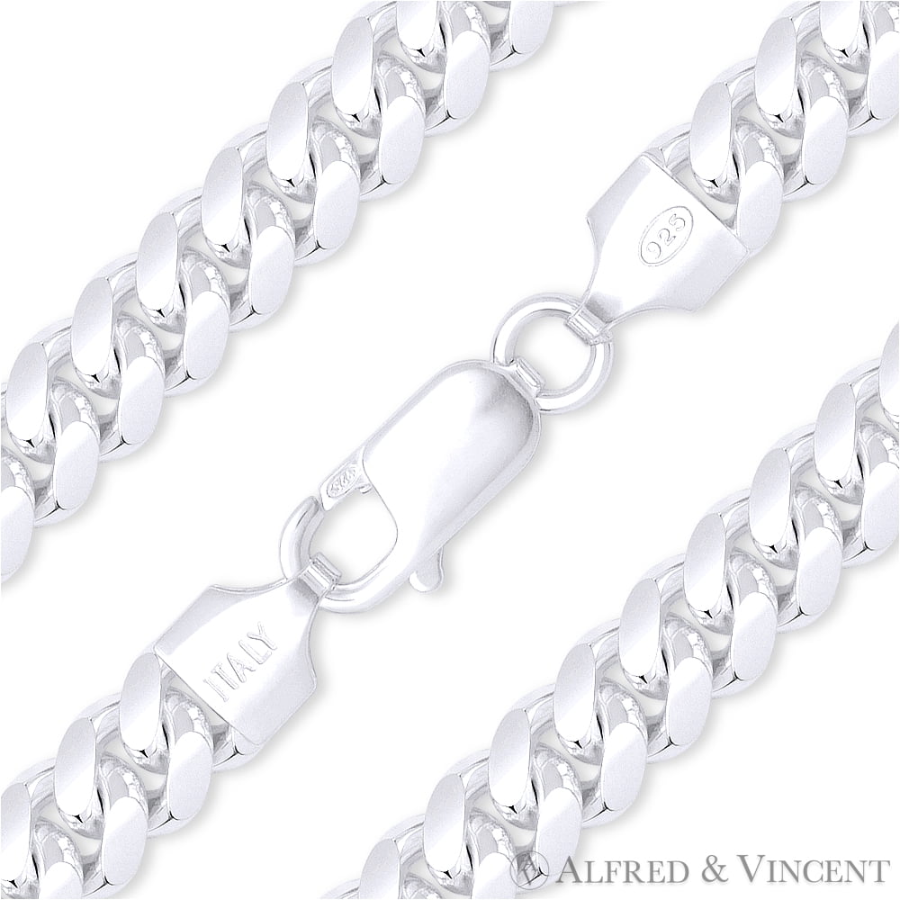 2.6 4.2 or 5.1MM Solid 925 Sterling Silver ROMBO Double Link Chain Made in Italy