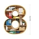 thumbnail image 3 of Adornos navideños, adornos navideños, regalos navideños, adorno colgante para amantes de los libros, adorno de biblioteca, formas digitales, decoración para ratones de biblioteca, adorno acrílico, reg, 3 of 4