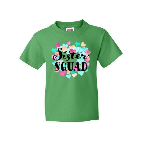 Inktastic Sister Squad Hearts Youth T-Shirt