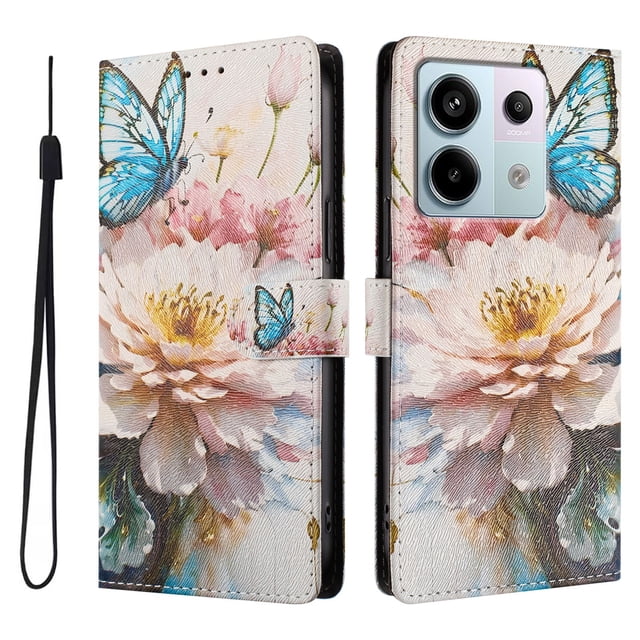 FOXDOCK Funda Tipo Cartera para Xiaomi POCO X6 5G con Soporte y Correa – Diseño de Patrones Lindos