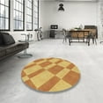 thumbnail image 4 of Ahgly Company Machine Washable Indoor Rectangle Transitional Neon Orange Area Rugs, 2' x 5', 4 of 7