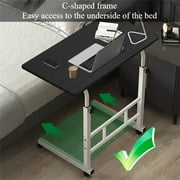 Home Office Mobile Standing Desk, Adjustable Height Laptop Standing Table, Mobile Stand Up Desk, Small Computer Desk Rolling Desk For Home, Office, School, Medical