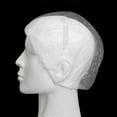 thumbnail image 4 of 100 Pcs Disposable Shower Cap Plastic Waterproof Headgear Hotel Hair Dye Shower Cap Transparent Plastic Beauty Salon Cap, 4 of 5