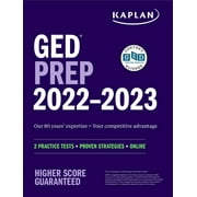 Kaplan Test Prep: GED Test Prep 2022-2023 : 2 Practice Tests + Proven Strategies + Online (Paperback)