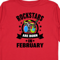 thumbnail image 4 of Inktastic Rockstars are Born in February Birthday Boys or Girls Long Sleeve Toddler T-Shirt, 4 of 5