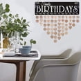thumbnail image 4 of Placa de pared de madera Acoavo para cumpleaños familiar, 40 x 12 x 1 cm, 4 of 7